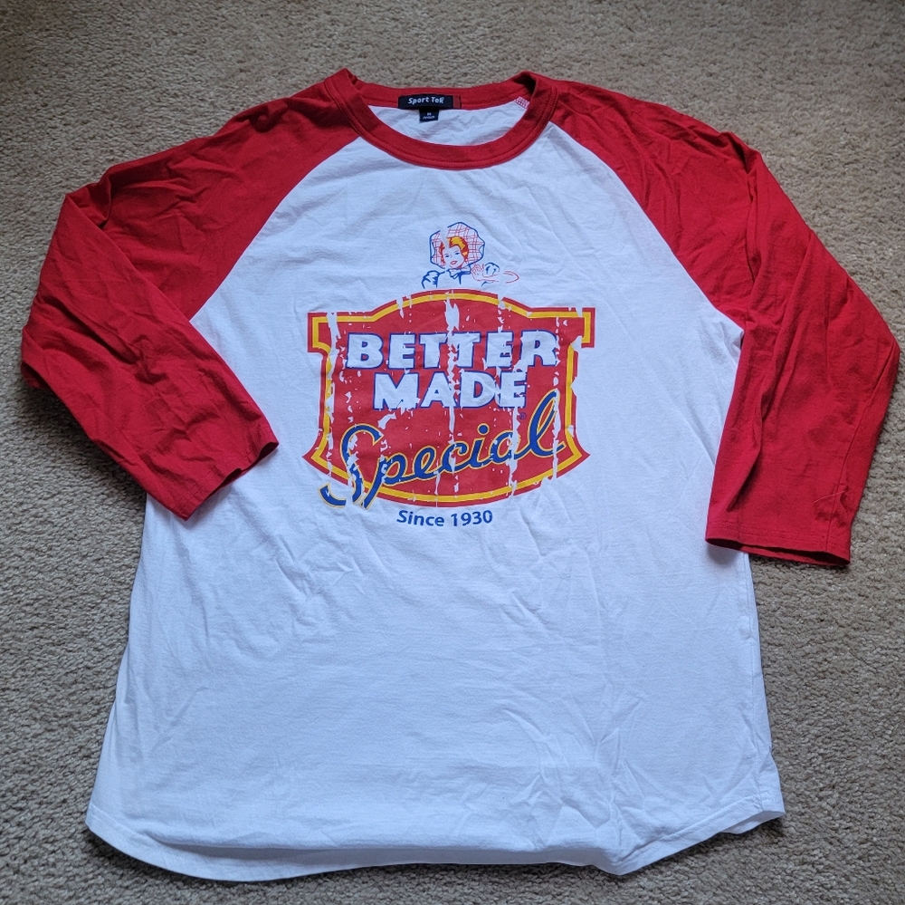 Detroit Better Made Chips quarter sleeve shirt medium